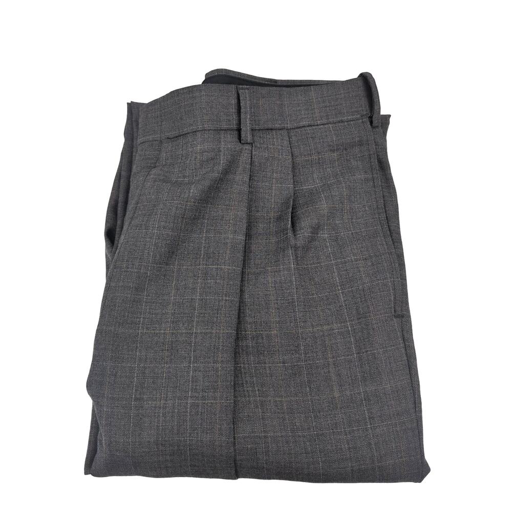 NWT HSM & 1887 Pleated Wool Gray Dress Pants Mens 36x30 Dry Clean